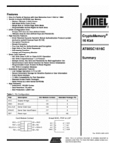 DataSheet AT88SC1616C pdf